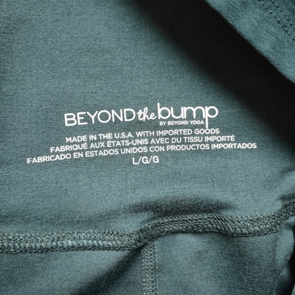 Beyond Yoga Beyond the Bump Spacedye Midi Joggers Midnight Green Heather - Picture 3 of 15